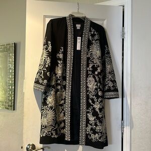 Chico’s Heritage Kimono Embroidered Jacket